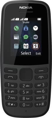 105 (2019) Dual SIM Schwarz Handys 16KIGB01A08
